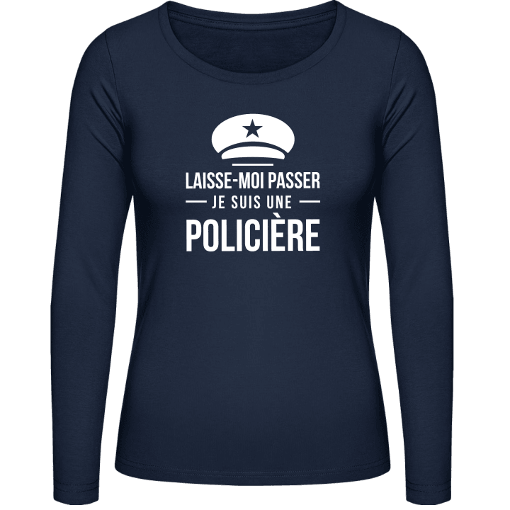 Laisse-Moi Passer Je Suis Une Policière T-shirt à manches longues pour femmes contain pic