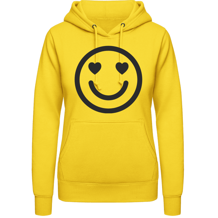 Smiley in Love Vrouwen Hoodie contain pic