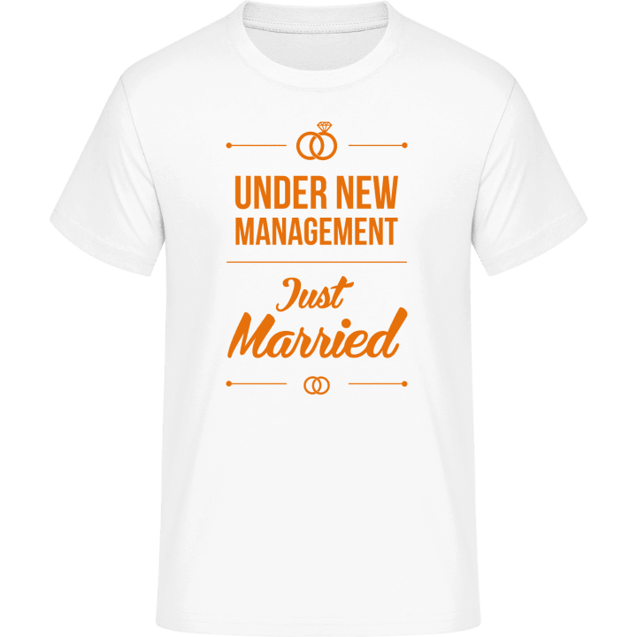 Just Married Under New Management Maglietta contain pic