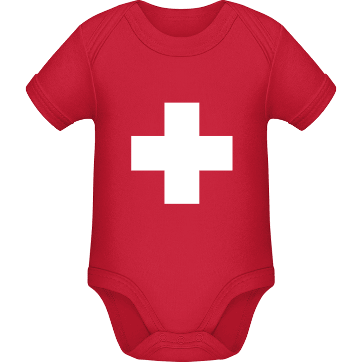 Schweizer Kreuz Baby Strampler contain pic