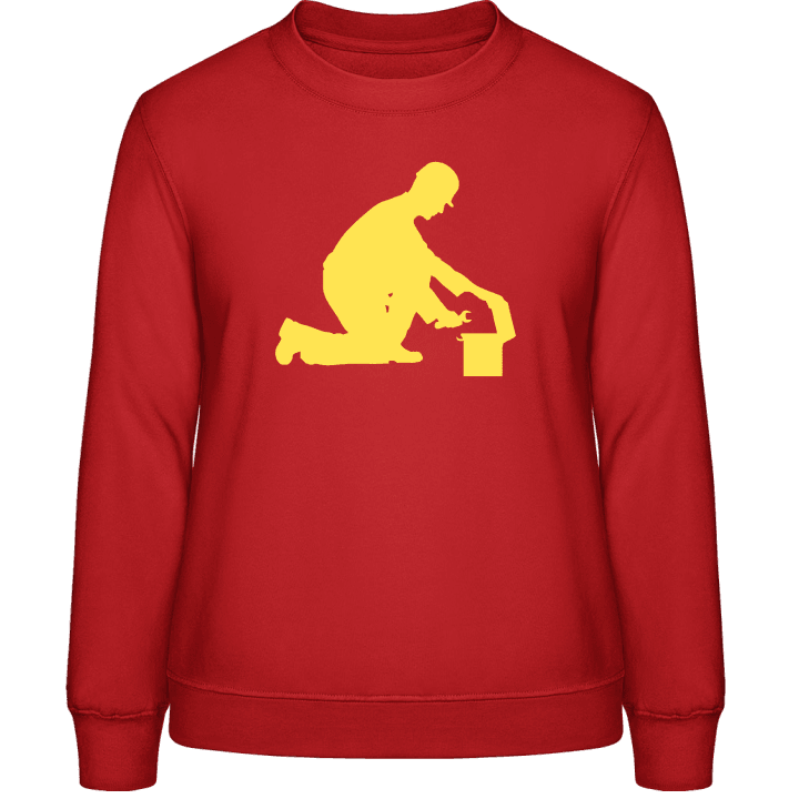 Mechanic And Tool Box Silhouette Sudadera de mujer contain pic