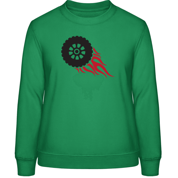 Hot Tire Sweatshirt för kvinnor contain pic