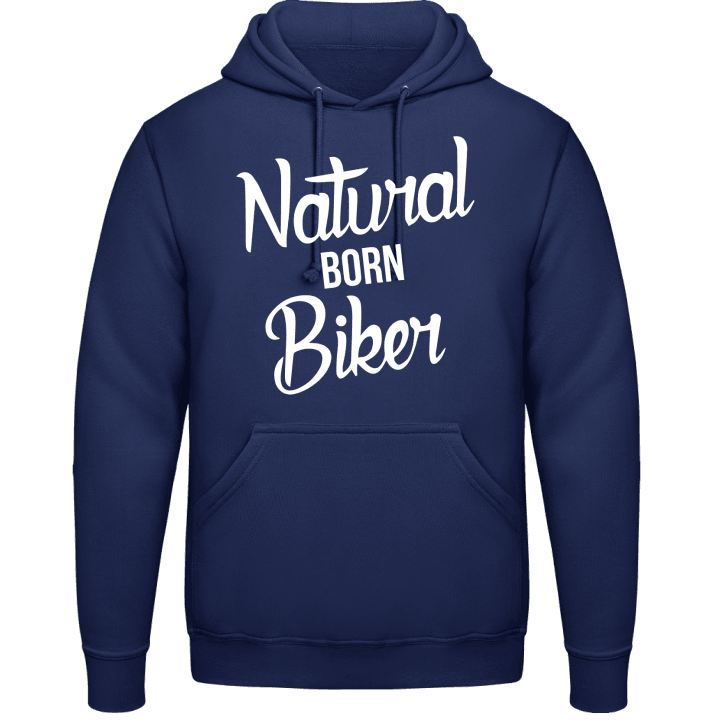 Natural Born Biker Text Hoodie 0 image