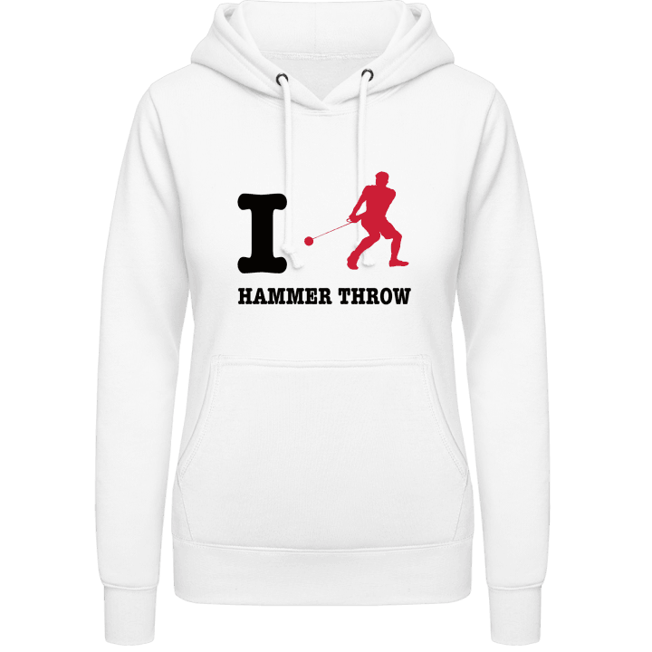 I Love Hammer Throw Vrouwen Hoodie contain pic