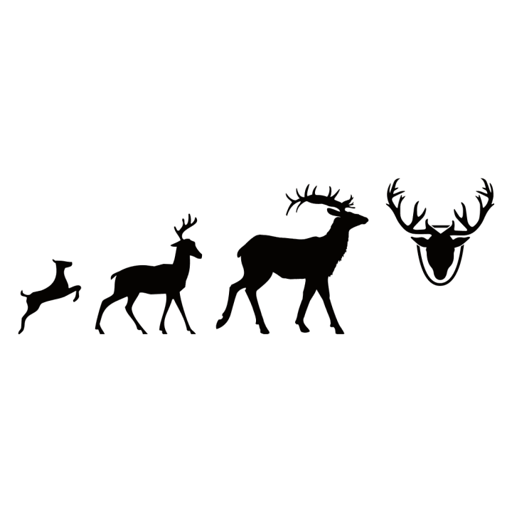 Evolution Of Deer To Antlers Hættetrøje til kvinder 0 image