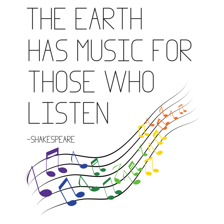 The earth has music for those who listen Hættetrøje til børn 0 image