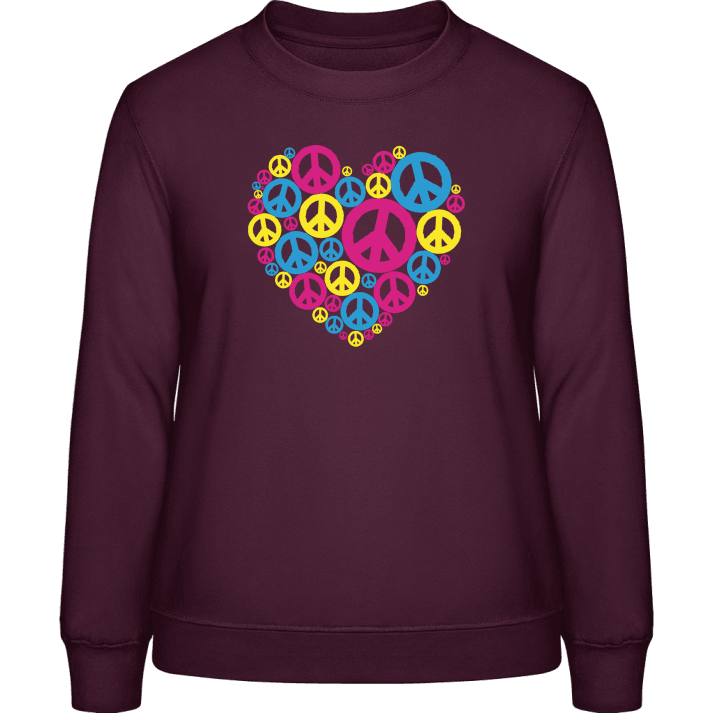 Love Peace Sweatshirt för kvinnor contain pic