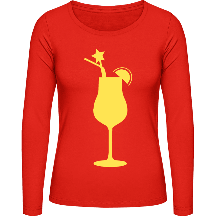 Cocktail Silhouette T-shirt à manches longues pour femmes contain pic