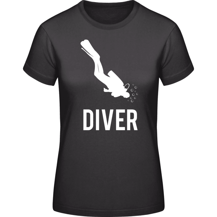 Scuba Diver T-shirt för kvinnor contain pic