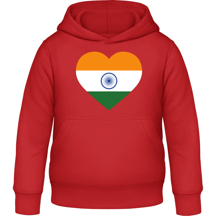 India Heart Flag Felpa con cappuccio per bambini contain pic