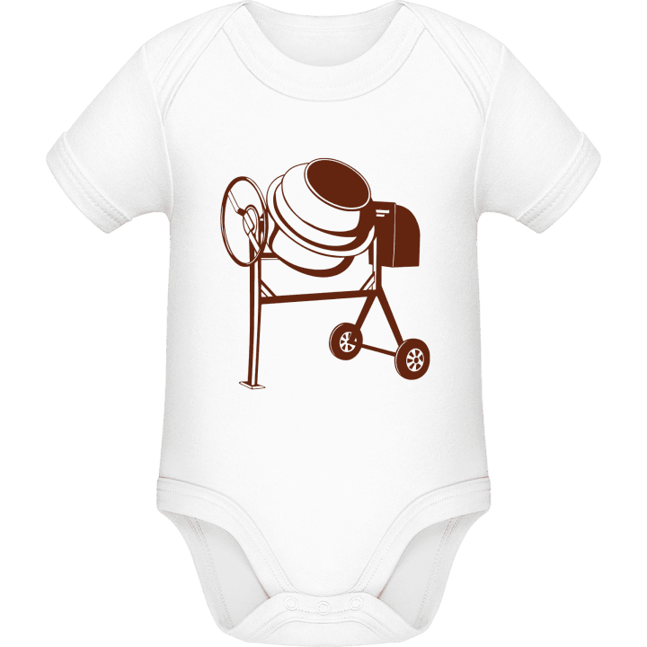 Betonmischer Bau Baby Strampler contain pic