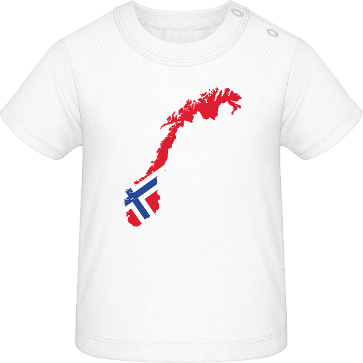 Norway Map T-shirt för bebisar contain pic