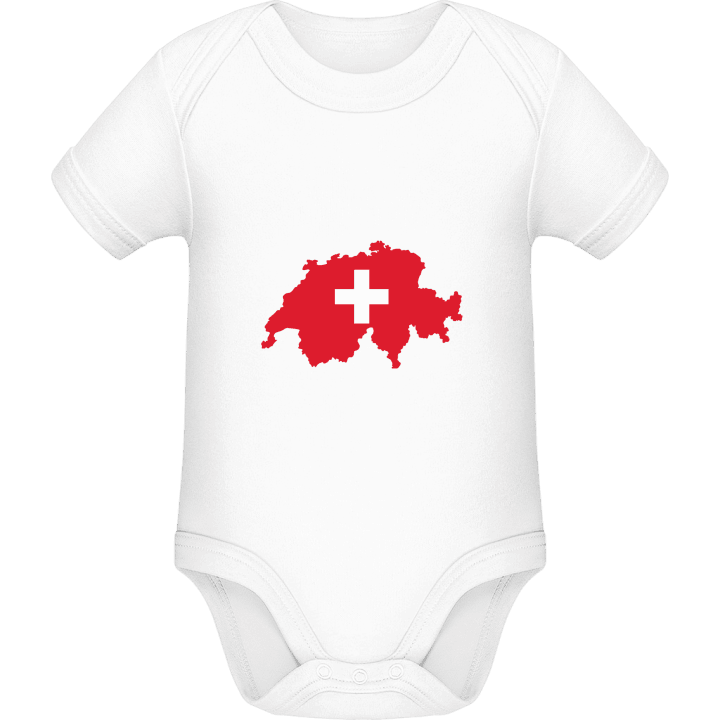 Schweiz Karte und Kreuz Baby Strampler contain pic