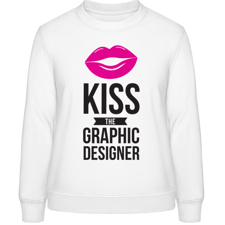 Kiss The Graphic Designer Women Sweatshirt contain pic