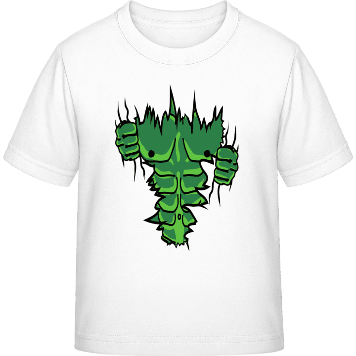 Green Superhero Muscles T-shirt pour enfants contain pic