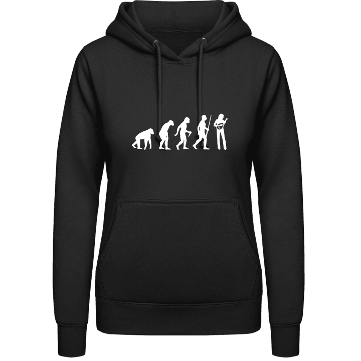Mandolin Player Evolution Vrouwen Hoodie contain pic