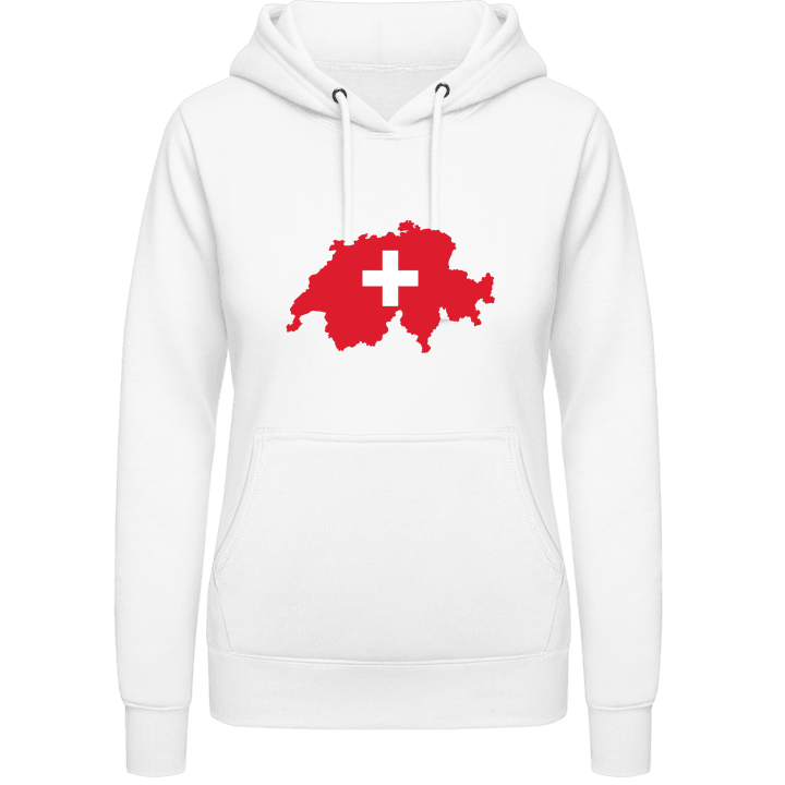 Switzerland Map and Cross Vrouwen Hoodie contain pic