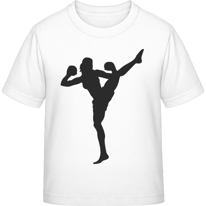 Kickboxing Woman T-skjorte for barn contain pic