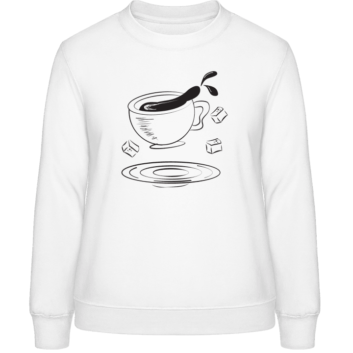 Coffee Illustration Frauen Sweatshirt contain pic