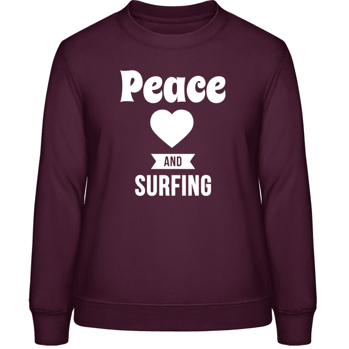 Peace Love And Surfing Sudadera de mujer contain pic