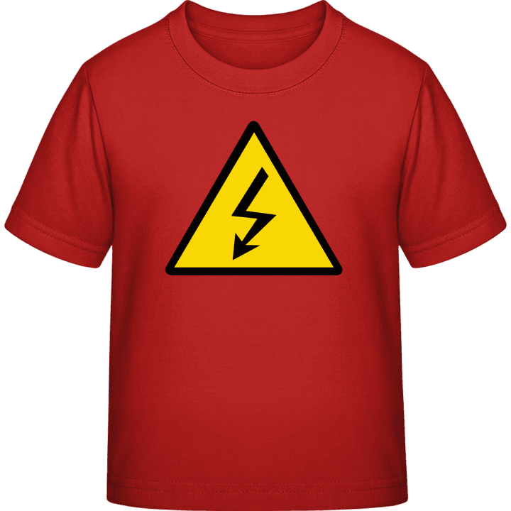 Electricity Warning Kinder T-Shirt contain pic