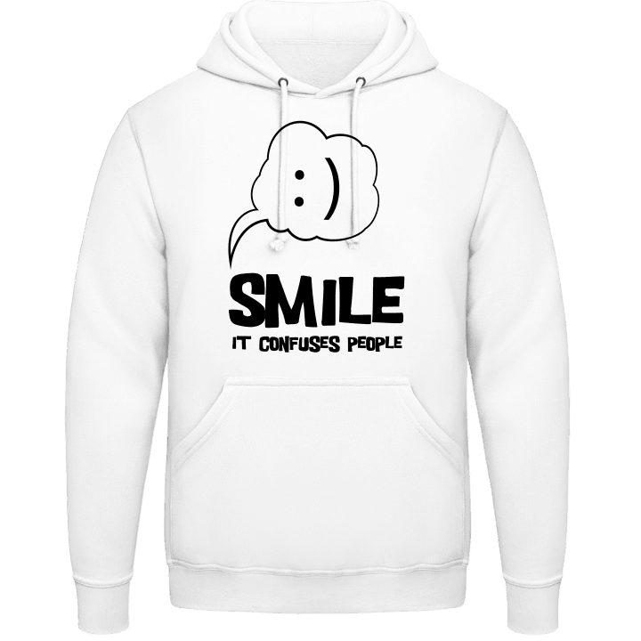 Smile It Confuses People Hoodie contain pic