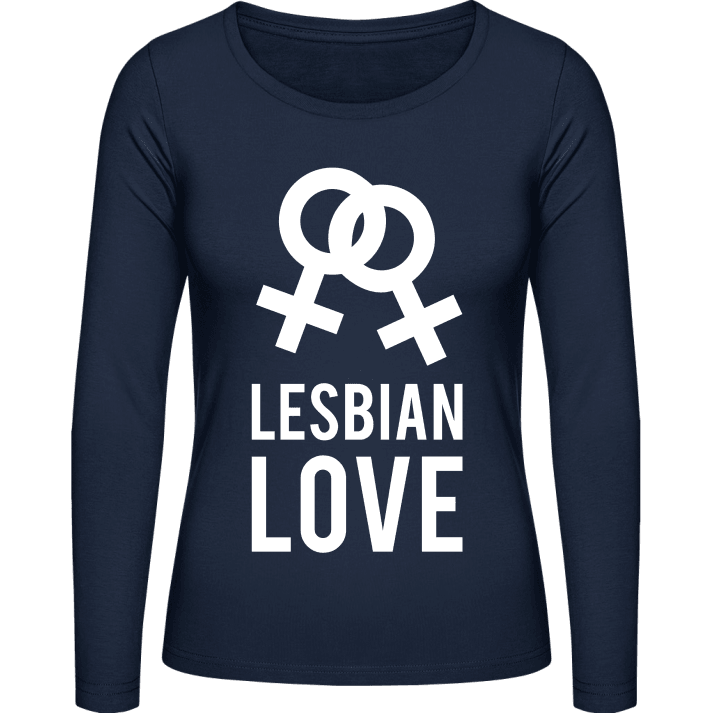Lesbian Love Logo Kvinnor långärmad skjorta contain pic