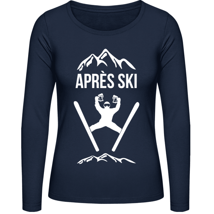 Après Ski Beer T-shirt à manches longues pour femmes contain pic