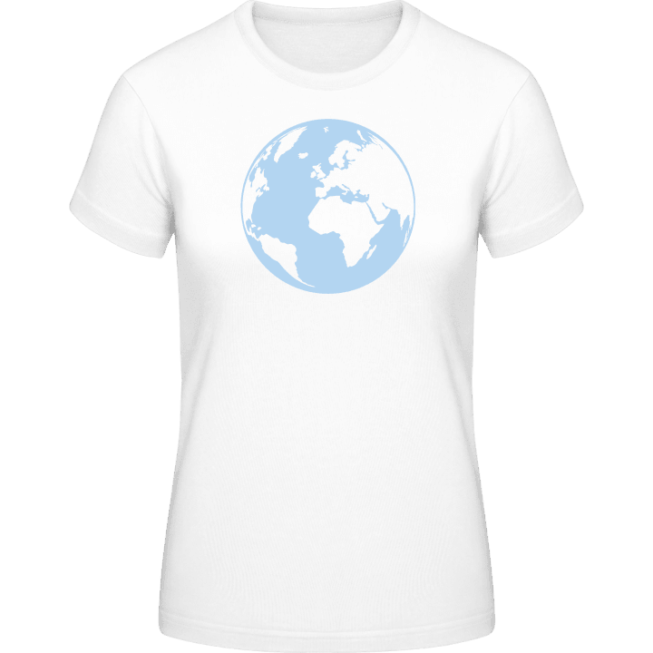 Earth Globe T-skjorte for kvinner contain pic