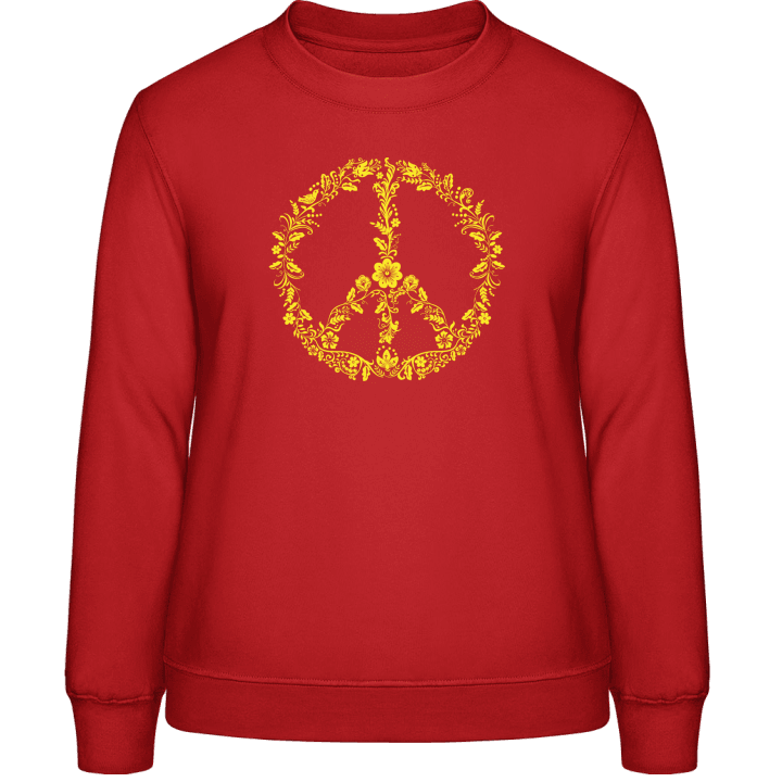 Peace Flowers Vrouwen Sweatshirt contain pic