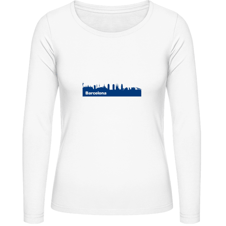 Barcelona Skyline T-shirt à manches longues pour femmes contain pic
