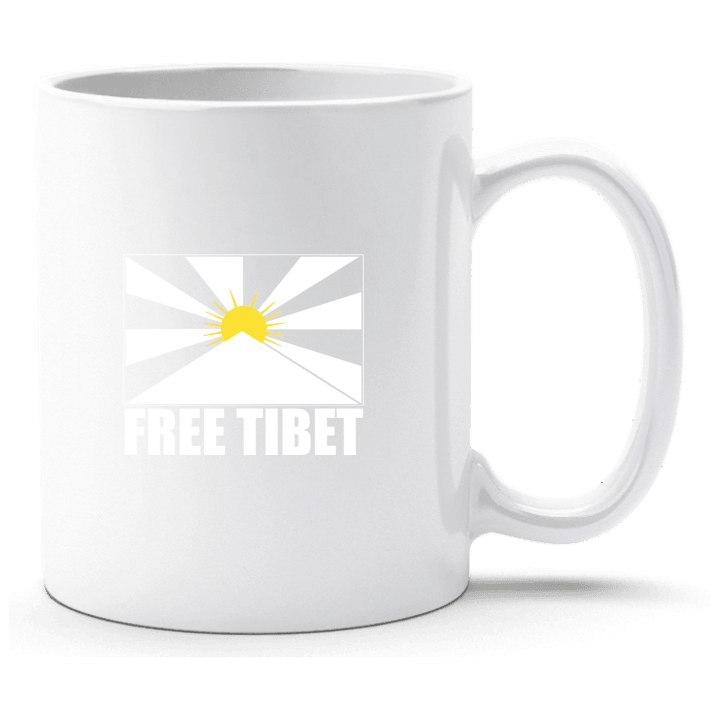 Free Tibet Flag Taza contain pic