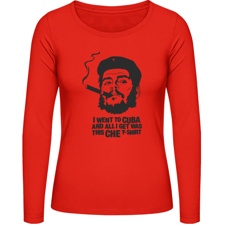 Che Guevara Cuba Camisa de manga larga para mujer contain pic