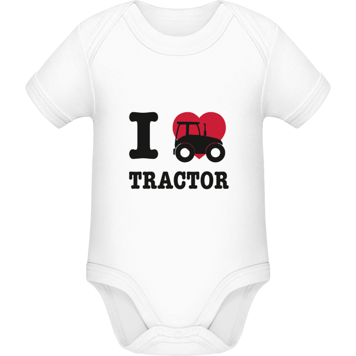 I Love Tractors Baby romperdress contain pic