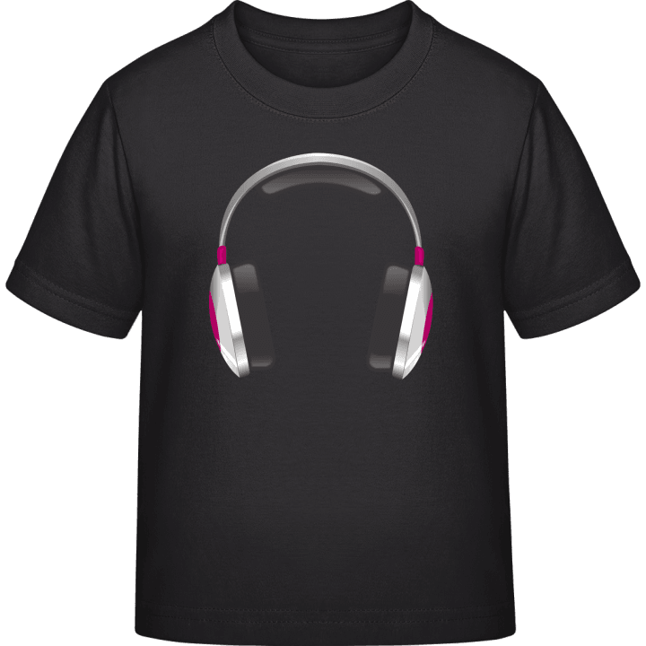 Headphones Illustration T-shirt för barn contain pic
