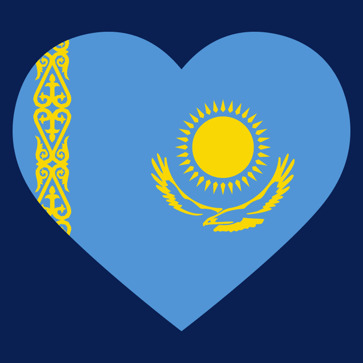 Kazakhstan Heart Flag T-shirt à manches longues 0 image