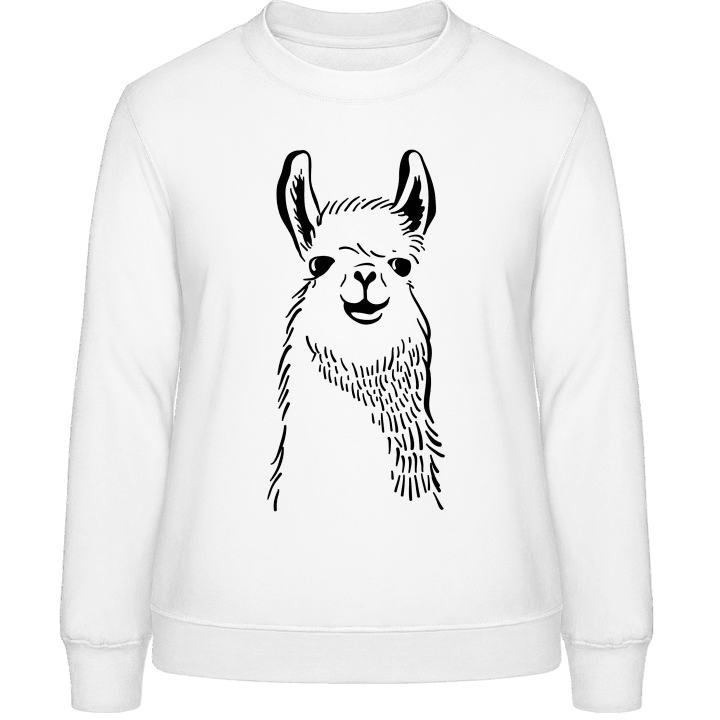 Llama Line Illustration Sweatshirt til kvinder 0 image