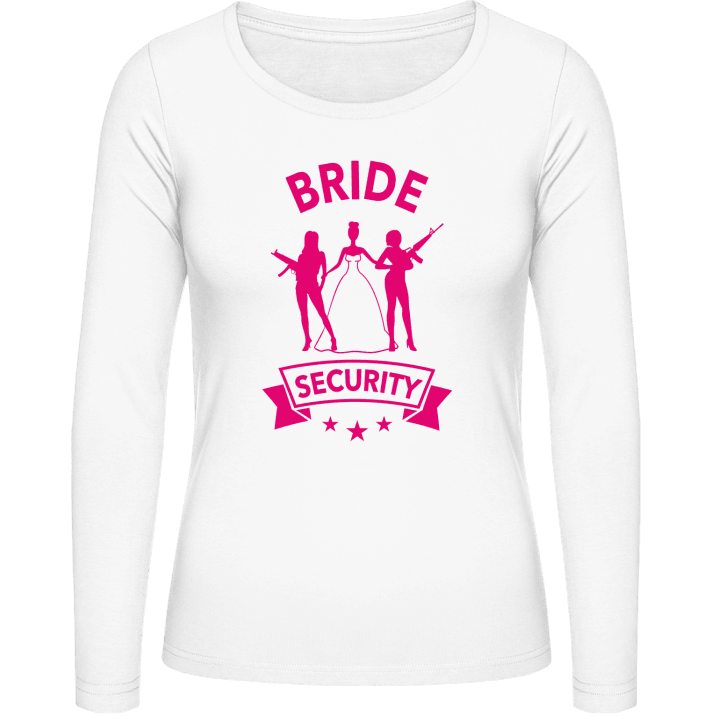 Bride Security Armed T-shirt à manches longues pour femmes contain pic