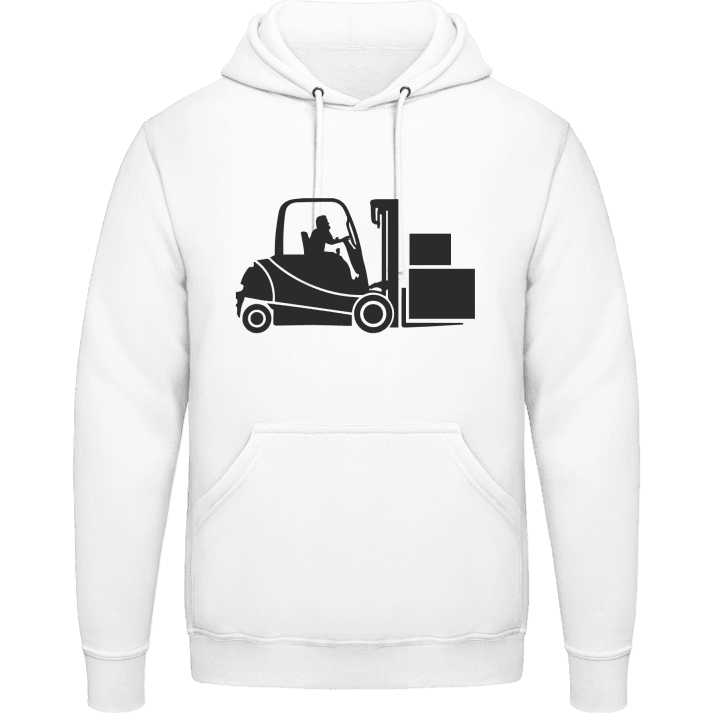 Forklift Truck Warehouseman Felpa con cappuccio contain pic