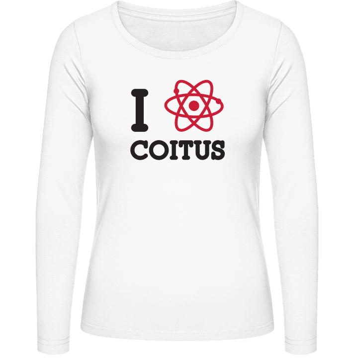 I Love Coitus Langermet skjorte for kvinner contain pic
