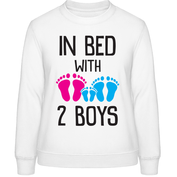 In Bed With 2 Boys Sweat-shirt pour femme 0 image