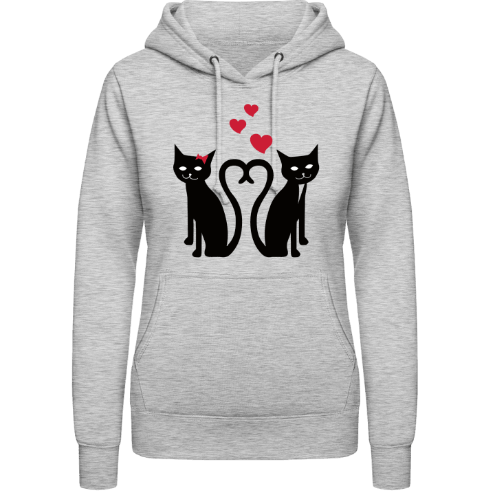 Cat Love Felpa con cappuccio da donna contain pic