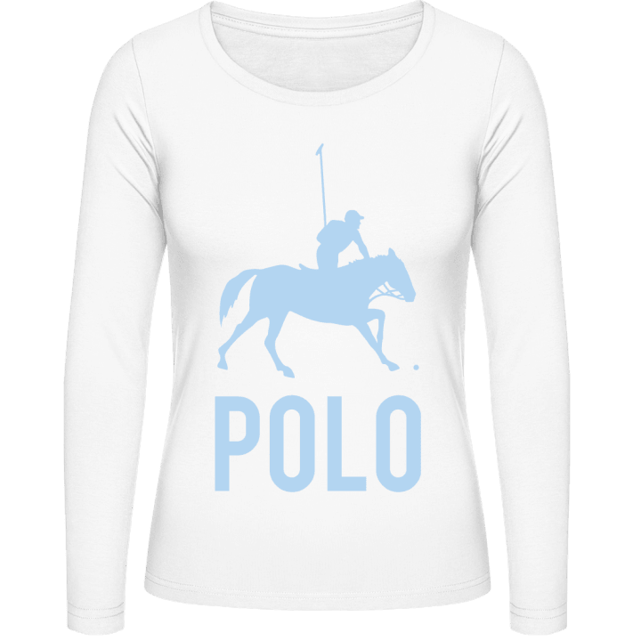 Polo Player Frauen Langarmshirt contain pic