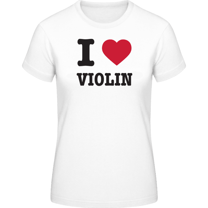 I Love Violin T-skjorte for kvinner 0 image