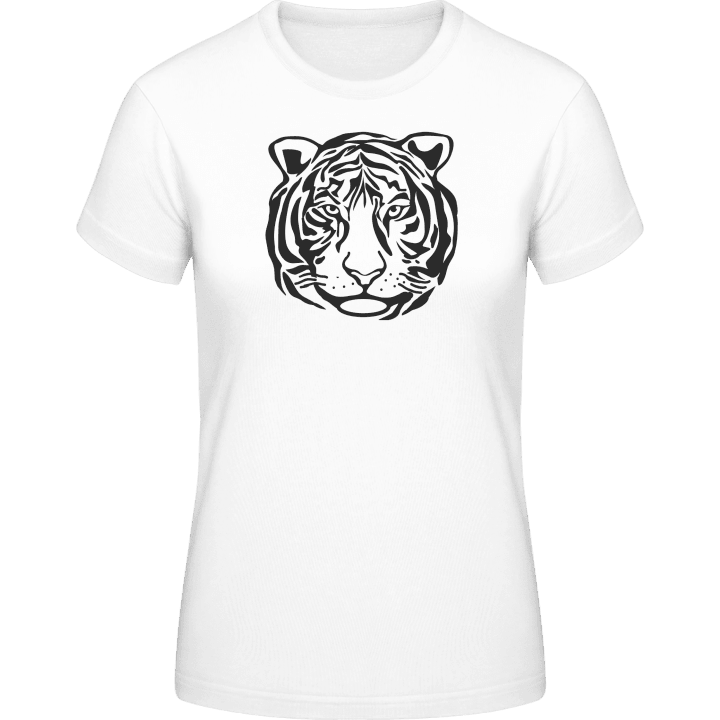 Tiger Face Outline T-skjorte for kvinner 0 image