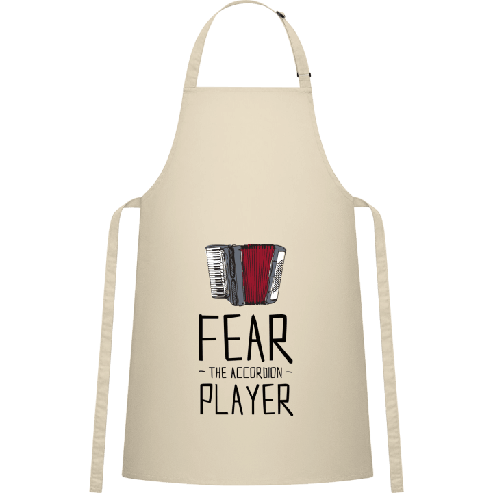 Fear The Accordion Player Delantal de cocina contain pic