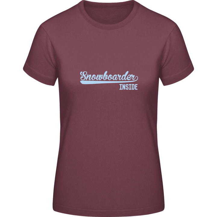 Snowboarder Inside Camiseta de mujer contain pic