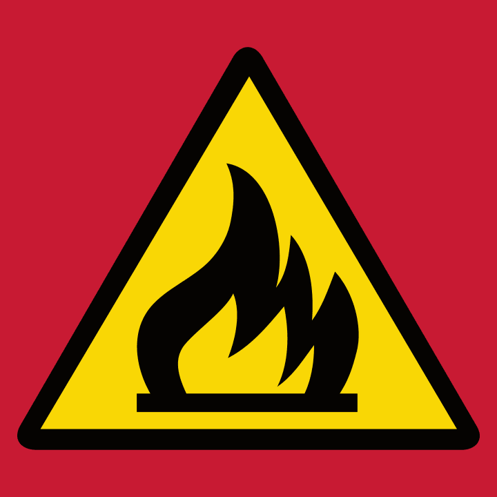 Flammable Warning Camiseta de mujer 0 image