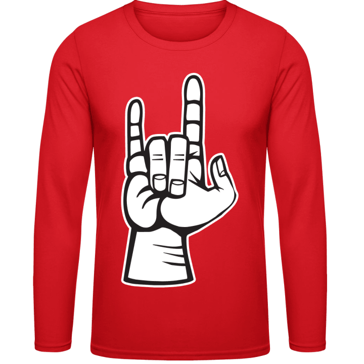 Rock And Roll Hand Camicia a maniche lunghe contain pic