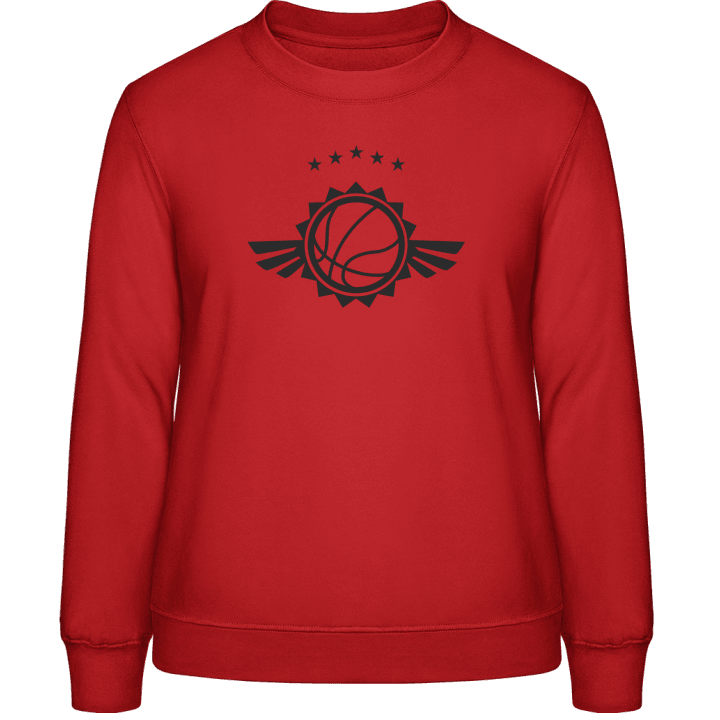 Basketball Winged Symbol Sweatshirt för kvinnor contain pic